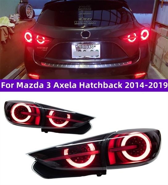 Para mazda 3 axela hatchback 2014-20 19 bmlfs bmefs led luz traseira lâmpada de freio luz de condução conjunto de sinal de volta