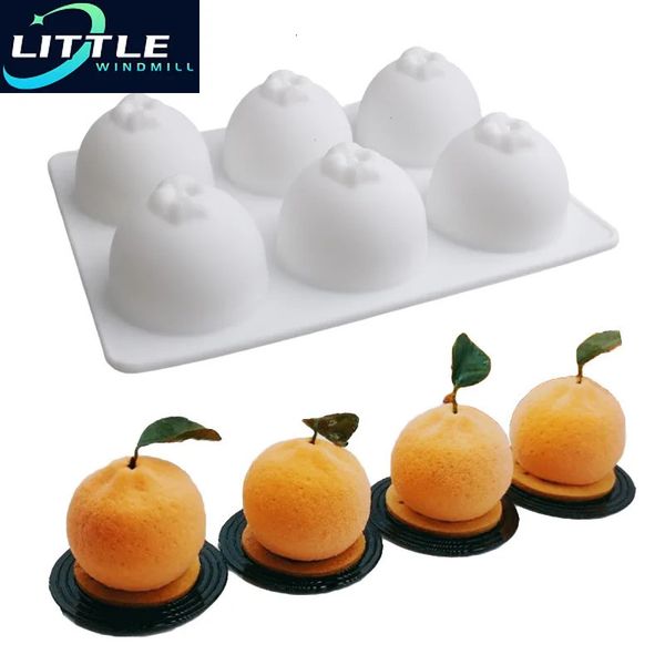 Molde de bolo de silicone laranja sobremesa mousse forma de cozimento pan diamante coração bolha nuvem donuts em forma de moldes de chocolate 240220