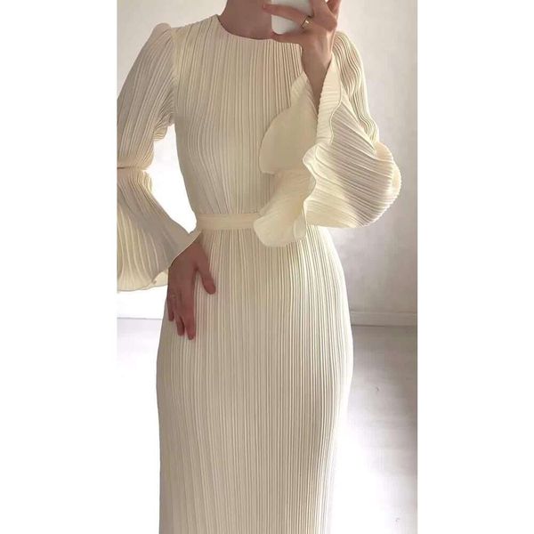 Вечернее свадебное платье Fashion 2024 весна новая длинная длинная юбка Плиссированная FZ030480
