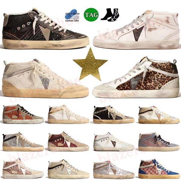 Golden Goose Ball-Star Low Super-Star GoldenStar Goose shoes Altın Spor ayakkabı kadın tasarımcısı altın gooose sıradan ayakkabılar erkekler kirli eski 【code ：L】