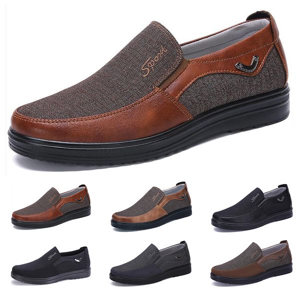 Laufen Frühling Herbst Sommer graue Herren-Halbschuhe atmungsaktiv Blaue weiche geteilte Sohle Dark Khaki Schuhe flache Sohle Herren-Turnschuhe GAI-362131