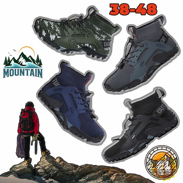 Scarpe da ginnastica Vendita calda Uomo Trail Run Montagna Traspirante Escursionismo Scarpe da ginnastica da trekking Arch Support Walking Scarpe resistenti all'acqua GAI comfort nero