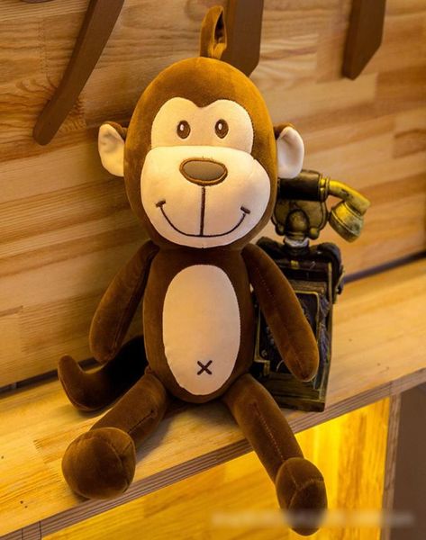 Macaco boneca de pelúcia brinquedos crianças brinquedos de pelúcia macio bonito colorido braço longo macaco pelúcia animal boneca presentes new1803836