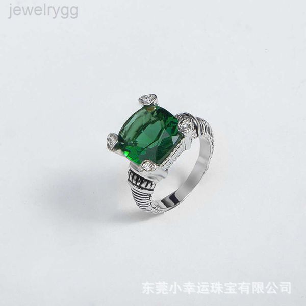 Designer David Yumans Yurma Jóias Jade Angel Conjunto de zircão Acessórios de estilo de anel de cobre Ring Jóias sem palavras