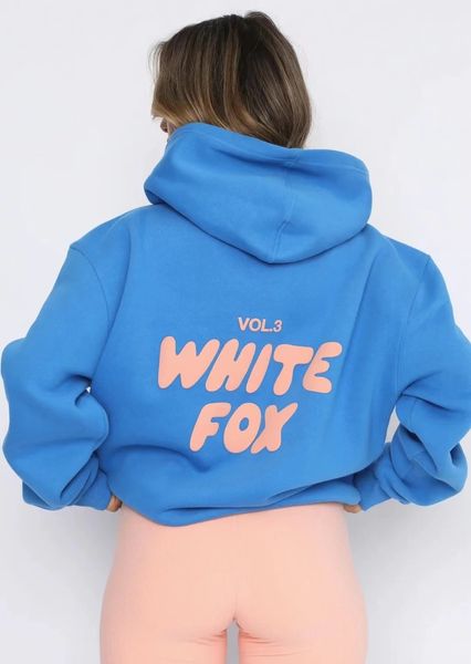 2024 White Fox Hoodie Womens Designer Roupas Primavera Outono Inverno Novo Hoodie Set Moda Esportiva Manga Longa Pulôver Com Capuz Corredores White Fox Tracksuit