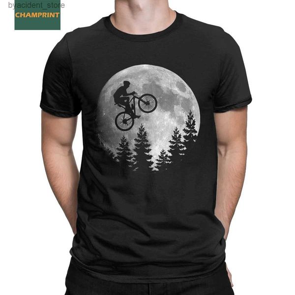 Herren-T-Shirts, Mountainbike-T-Shirts, Herren, MTB, Radfahren, Radfahren, Radfahrer, Fahrrad, Radfahrt, Downhill-Rennen, Baumwolle, T-Shirt, Kurzarm-T-Shirt, L240304