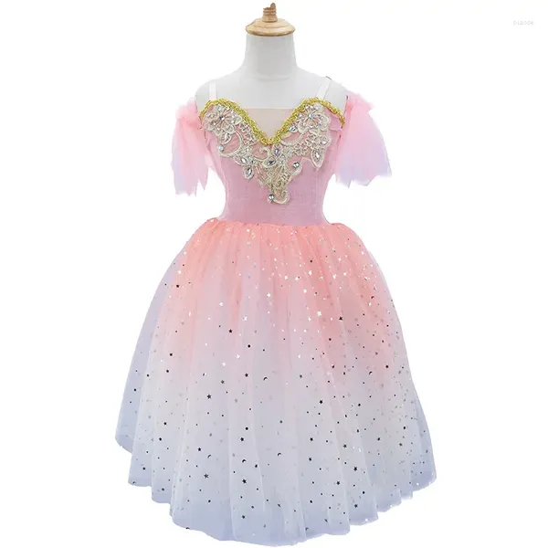 Stage Wear 2024 Ballet Dress Long Dance Show para Mulher Tutu Girl Chicken Lake Angsa Kostum Bailina