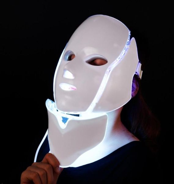 FDA Beauty Machine LED Light Therapy Face Mask 7 Colori Skin Ringiovanimento LED Maschera facciale7233395