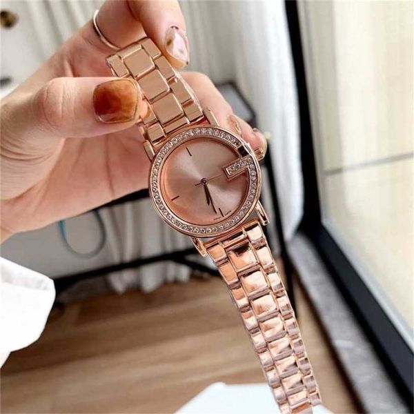 14% Rabatt auf Uhr Watch Xiaogujia Diamond G-förmiges Dial Stahlband Quarz Womens Charge