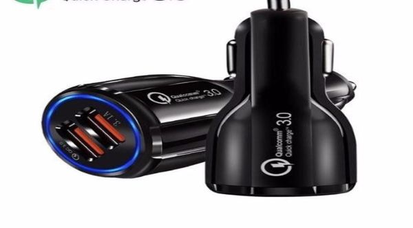 Quick Charge 30 Qc 30 Schnellladeadapter Dual-USB-Autoladegerät für iPhone Micro-USB-Typ-C-Kabel Telefonladegeräte7567085