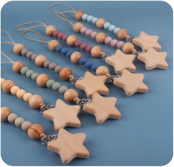 Babyspielzeug aus Holz, Geschenk, Schnullerclip, Chian-Halter, Holzperlen-Beißring, Spielzeug für Babys, Kaurasseln, Handys, Neugeborene, Stillgeschenke 2580 8898287