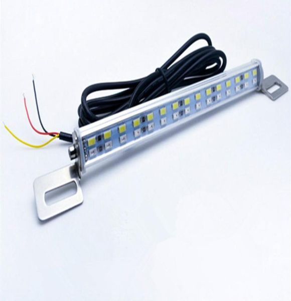 Luz de freio auxiliar para carro, luzes da placa de licença, lâmpada de parada traseira branca, 30 leds 5730 smd dc 12v 15w para todos os carros8028586