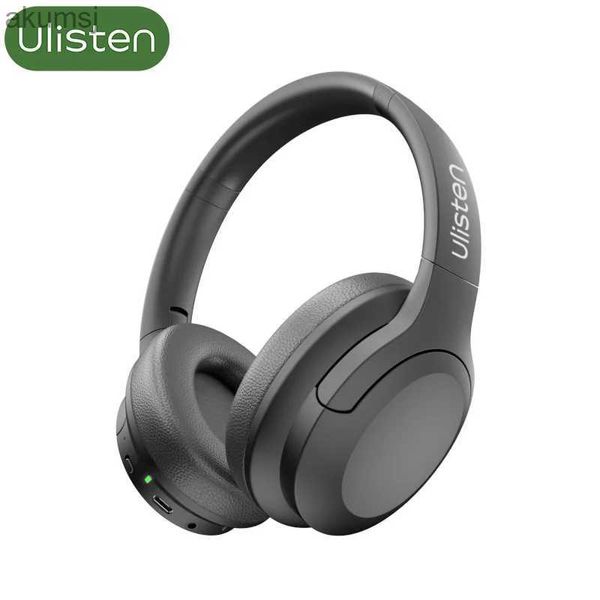 Fones de ouvido de telefone celular Ulisten TWS Ture sem fio Bluetooth 5.1 Conforto sobre a orelha Fone de ouvido estéreo HiFi com microfone para estudo Esporte Fone de ouvido para jogos YQ240304