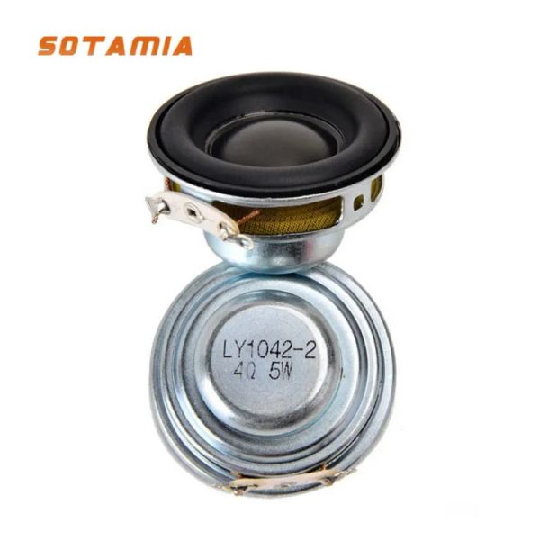 Lautsprecher SOTAMIA 2 Stück 40 mm tragbare Mini-Audio-Breitbandlautsprecher 16 Kern 4 Ohm 5 W Gummiseite DIY-Sound Bluetooth-Lautsprecher Heimkino