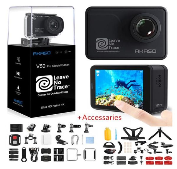 AKASO V50 Pro SE Action-Kamera, Touchscreen, Sportkamera, Zugangsfonds, Sonderausgabe, 4K-wasserdichte Kamera, WiFi-Fernbedienung, 2108799583
