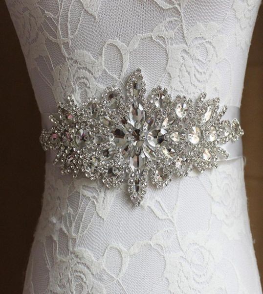 Braut Schärpe Hochzeit Prinzessin Strass Gürtel Mädchen Blume Brautjungfer Kleid Schärpe Hochzeit Zubehör Multi Color Ribbon9305097