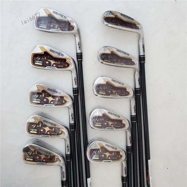 2024 Neues 4-Sterne-Eisen-Set Honma S-08 Golf Clubs 4-11AWSW R/S/SR Flex Armrq Graphit-Welle mit Kopfabdeckung
