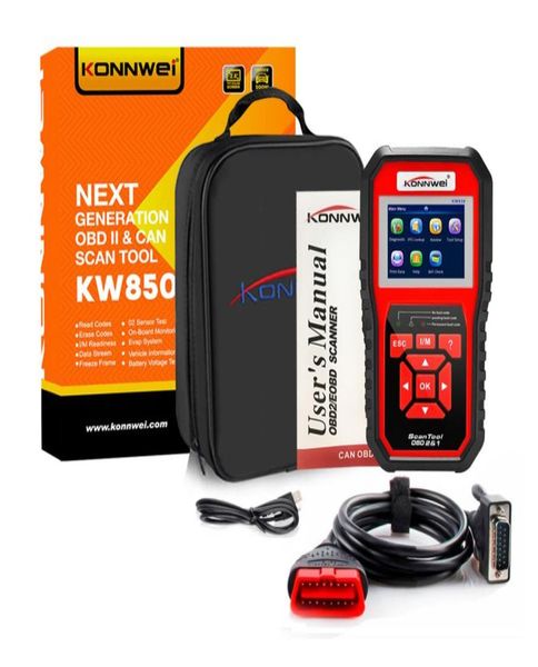 KONNWEI OBD2 ODB2 Scanner Autodiagnosescanner KW850 Vollfunktions-Autodiagnose Autoscanner Universal-OBD-Motorcodeleser4892459