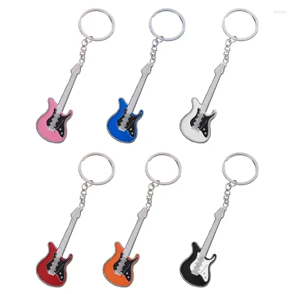Anahtarlıklar Gitar Şekli Anahtarlık Keytler Hatıra Alaşım Malzeme Anahtarları Halkalar Araç Takı Hediyesi Kadınlar için
