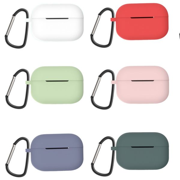 Custodia protettiva per AirPods Pro di seconda generazione in silicone, accessori per cuffie con portachiavi per donna e uomo