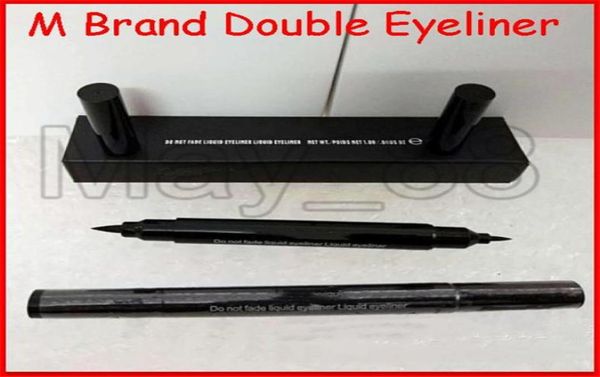 Top Quality M Brand Eye Make up Double Eyliner non sbiadisce l'eyeliner liquido nero sigillato impermeabile ship7283771