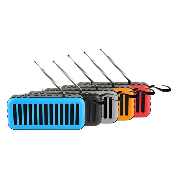Alto -falantes portátil bluetoothcompatib radio de rádio solar energia externa de emergência externo led lanterna placar de plug -in sem fio alto -falante sem fio