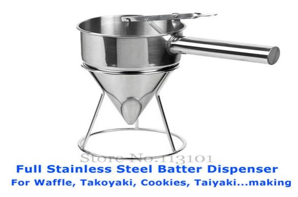 Küchenwerkzeug, Teigspender, Lebensmittelwerkzeug, Takoyaki-Mischtrichter für Waffel-Eis-Pop-Takoyaki-Taiyaki-Herstellung, brandneu: 7240023