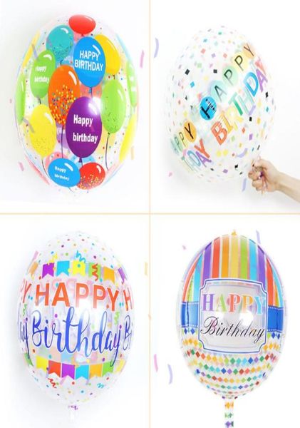 Palloncini foil 22 pollici 4D buon compleanno Palloncini oro globale per bambini Decorazioni per feste Decorazioni per matrimoni Baby Shower Forniture per adulti7136876