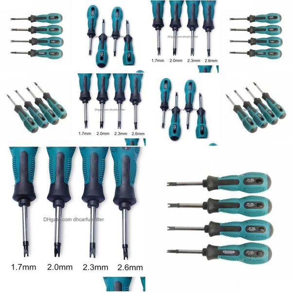 Ferramentas manuais 4pcs chave de fenda conjunto bits u tipo garfo chave de fenda magnética função mti ferramenta de reparo doméstico drop delivery mobiles m dhn0x