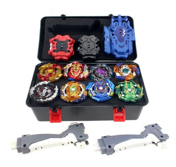 Üstler Set Launchers Beyblades Oyuncaklar Toupie Metal Tanrı Patlama Dönen Üst Bey Bıçak Bıçakları Oyuncak Körfezi Bıçak Bables B154 B153 X05281439859