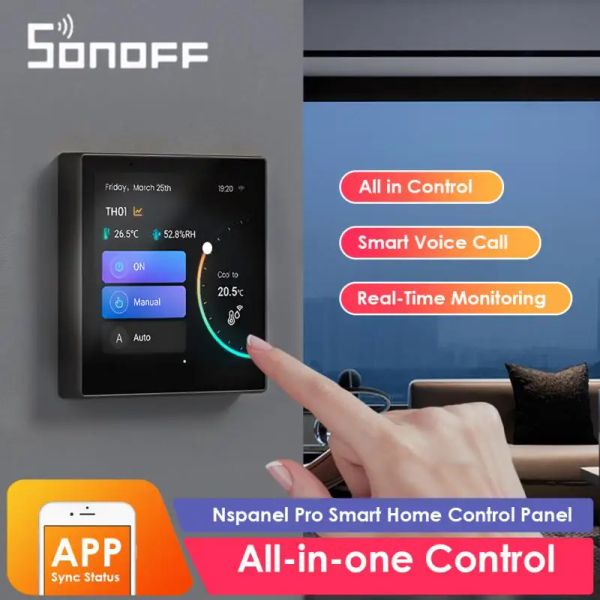 Controle Novo Sonoff NSPALEL Pro Smart Home Control Painel Eu