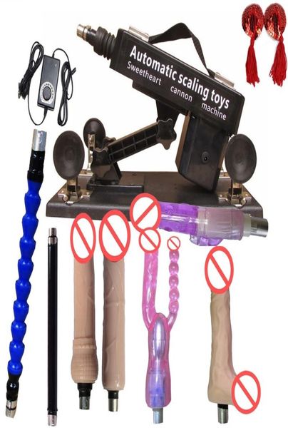 Automatisches Sex-Maschinenpistolen-Set, Dildo mit Ei, weibliche Masturbation, automatischer Geschlechtsverkehr, Roboter, Sexspielzeug für Frauen, 4555061