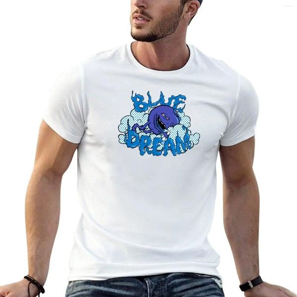 Мужские топы на бретелях, футболка Blue Dream, большие футболки, летние топы больших размеров, мужские футболки с рисунком в стиле хип-хоп
