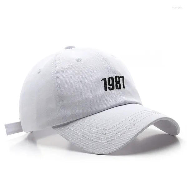 Bola bonés moda boné de beisebol para mulheres e homens algodão 1987 remendo chapéu verão sol casual hip hop snapback unisex gorras