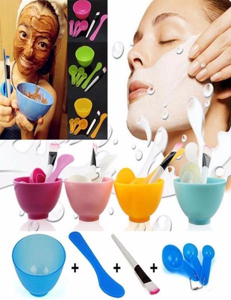 Ganze 6 in1 Neue Frauen Damen Make-Up Schönheit DIY Gesichts Gesichtsmaske Schüssel Pinsel Löffel Stick Werkzeuge Set Werkzeuge 4919695