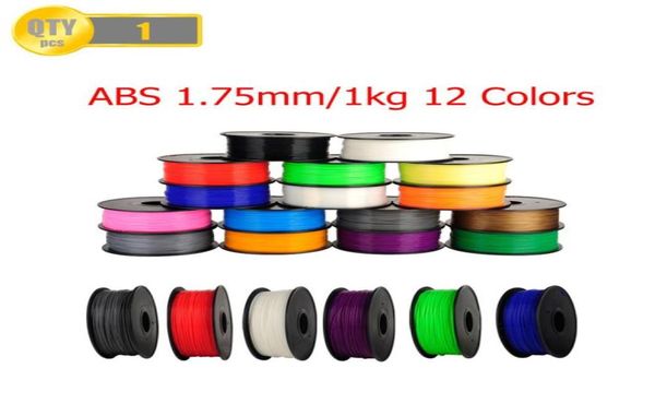 ABS 175mm 1Kgspool Asta di plastica Nastro di gomma Materiali di consumo Ricariche per stampante 3D MakerBotRepRapUPMendel 8908577