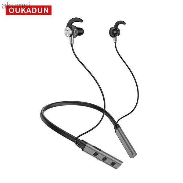 Handy-Kopfhörer Bluetooth-Headset ANC Noise Reduction Headset Drahtloses Nacken-Headset Wasserdichtes Sport-Headset mit Mikrofon YQ240304