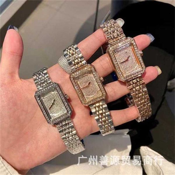 10% Rabatt Off Watch Xiaoxiangjia Diamant gefüllt quadratische Quarz Womens Charge