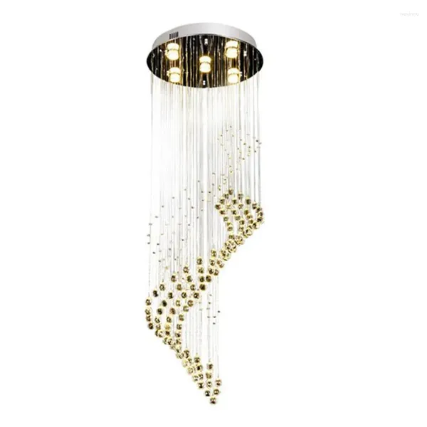 Lustres D40 H120cm Luz de cristal Raindrop Chandelier Iluminação para sala de jantar Banheiro Luminárias Pingente Quarto
