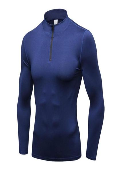 Abbigliamento da palestra Uomo039s Compressione Top Maglione ad asciugatura rapida Abbigliamento termico invernale in pile Baselayer Manica lunga sotto le magliette5541784