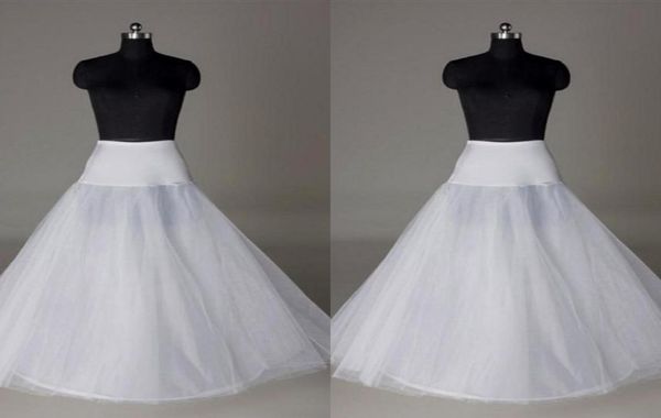 Stock Petticoats'ta Ucuz 2015 Crinoline Beyaz Aline Gelin Anahi Kaynakları Yok Çember Yok Tam Uzunluk Petticoat Eventpromwedding5664525