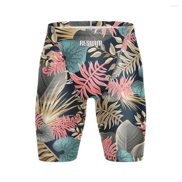 Homens Swimwear 2024 Mens Jammers Treinamento Swim Shorts Troncos Praia Apertado Natação Calças Quick Seco Concurso Running Sports Surf Swimsuit