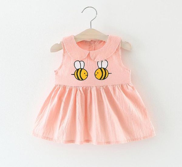 Summer Baby Girl039s Dress Cartoon Bee Princess Party Abiti carini Compleanno per bambini Abiti tutu abiti infantis9230653