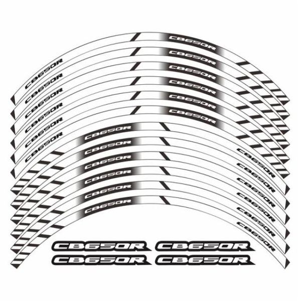 Adesivi moto di alta qualità adesivi per ruote moda cerchio riflettente decalcomanie decorative impermeabili per Honda cb650r cb 650r1165873