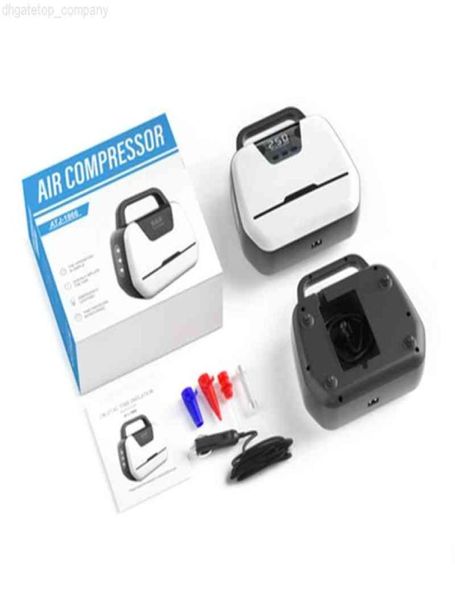 Conveniente bomba de ar elétrica pneu automático acdc 12v inflator dualuse display digital luz multifuncional compressor de ar9116023