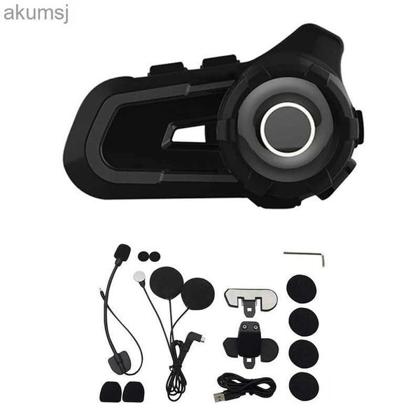 Fones de ouvido de telefone celular S2 Motocicleta Capacete de esqui Bluetooth Headset BT5.1 CVC Redução de ruído Duplo Intercom Equitação Chamada sem fio Headset YQ240304