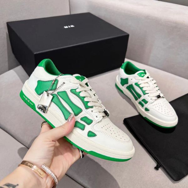 Sneaker da tennis di lusso ami scheletro Scarpe firmate sportive Tacco piatto Scarpe casual da ginnastica Uomo Donna escursione Abito da donna scarpa da basket Allacciare Mocassino basso scarpa da corsa