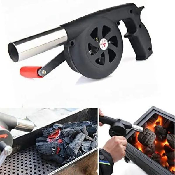 Blowers açık havada pişirme Barbekü Fan Taşınabilir El Krank Fan Air Blower Izgara Piknik Kamp Soba Aksesuarları Barbekü Ateş Körfezi Araçları