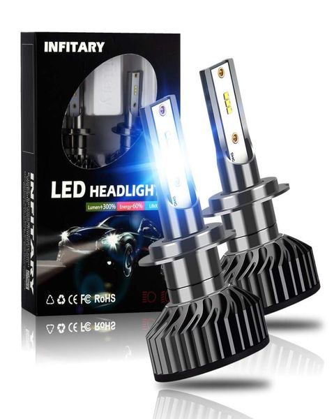 INFITARY F2 ZES Faro LED H4 H7 H11 H1 HB3 HB4 9006 9005 Lampadina LED per auto 8000LM 6500K Luce bianca Faro automatico 2 pezzi 5463242