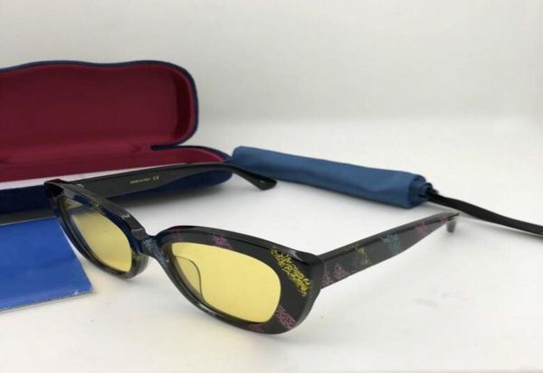 Новое поступление GG0327S Изысканные солнцезащитные очки в стиле бабочки 5220140 женские градиентные солнцезащитные очки с защитой от UV400 Cateye полный комплект футляра OEM 8231306